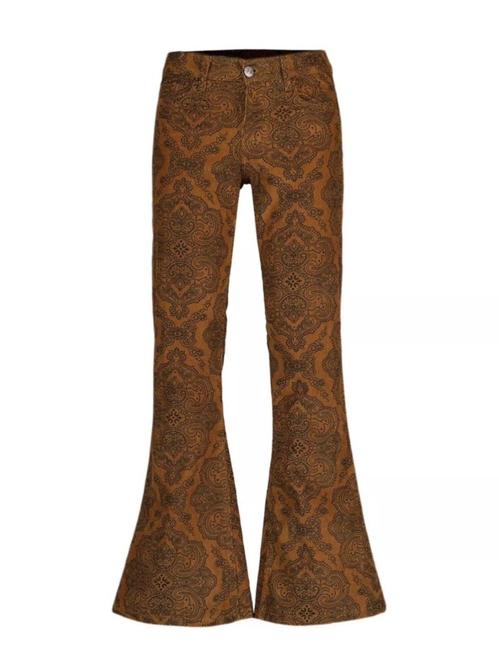 MADCAP RETRO 60s 70s PAISLEY PRINT FLARES BELLBOTTOM BELL BOTTOM CORDS